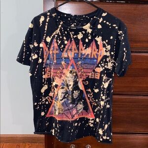 Def Leppard, size M/L, black tie-dye